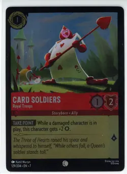 Disney Lorcana Archazia's Island Card Soldiers Royal Troops 129/204 Foil - Image 1