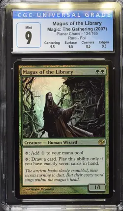 MAGUS OF THE LIBRARY Planar Chaos Foil Rare CGC 9 MTG [Nostalgium] - Image 1