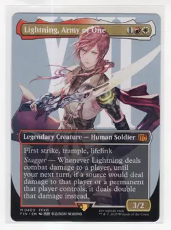 MTG Final Fantasy Mythic #0400 Lightning Army Of One - Image 1