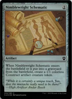 Nimblewright Schematic - FOIL - C Commander Legends: Battle for Baldur's Gate 33 - Image 1