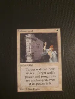 -- MTG Magic Card - Animate Wall - BETA EX+ - Image 1