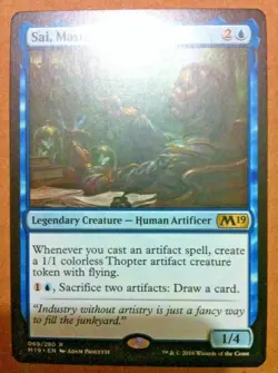Sai, Master Thopterist - Magic 2019 - M19 - Magic: The Gathering - MTG - Image 1