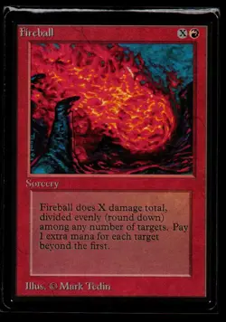 MRM ENGLISH Fireball MTG magic BETA - Image 1
