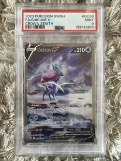 2023 POKEMON SUICUNE V CROWN ZENITH #GG38/GG70 PSA 9 MINT - Image 2
