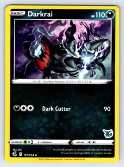 Darkrai 167/264 Battle Academy Eevee Deck Pokemon Card TCG Promo Rare - Nm/Vlp - Image 1
