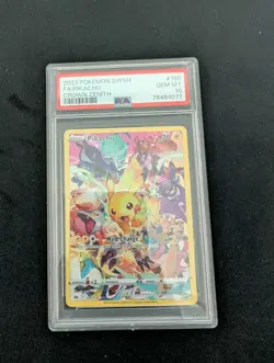 PIKACHU 2023 Pokemon Sword & Shield Crown Zenith Full Art #160 PSA 10 - Image 2