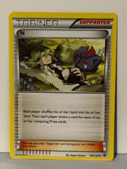 N (Supporter) 105/124 XY - Fates Collide NM Pokemon Fast Shipping - Image 1