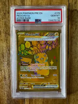 POKEMON TCG - PRISMATIC EVOLUTIONS - PIKACHU EX 179/131 - PSA 10 - Image 1