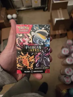 Paldean Fates Scarlet & Violet Pokemon TCG Booster Bundle 6 Packs Cut Seal - Image 1
