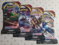 Pokemon TCG Sword & Shield Sleeved Booster Packs Complete Art Set - Image 1
