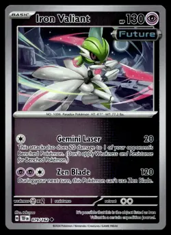 IRON VALIANT 079/162 UNCOMMON TEMPORAL FORCES POKEMON - Image 1