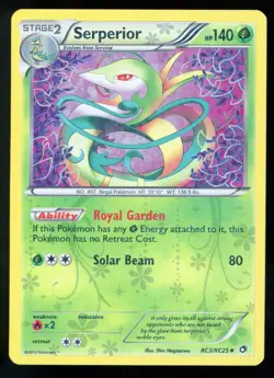 Serperior Legendary Treasures RC3/RC25 Uncommon Pokemon Card - Image 1