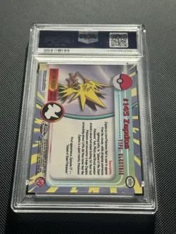Zapdos #145 2000 Topps Chrome PSA 9 Mint Pokemon Tv - Image 2