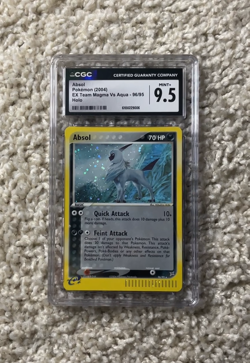 Absol Holo CGC 9.5 Pokemon 2004 EX Team Magma V Aqua 96 Box Topper eReader POP 8 - Image 2