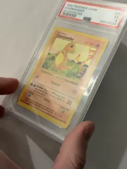 1999 POKEMON GAME SHADOWLESS #46 CHARMANDER PSA 5 - Image 3