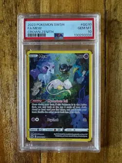 POKEMON TCG - CROWN ZENITH - MEW GG10/GG70 - PSA 10 - Image 1