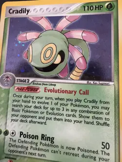 2007 Pokemon EX Power Keepers Cradily Reverse Holo #7/108 - Image 2