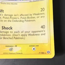 Pokemon Manectric 7/106 EX Emerald Holo Rare - Image 5