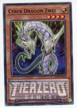 Yugioh Cyber Dragon Zwei SDCS-EN004 Common 1st Edition Near Mint - Image 1