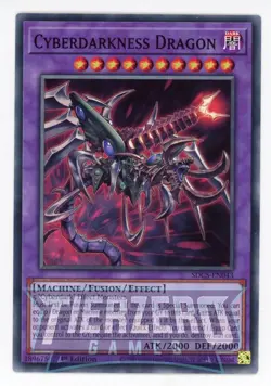 Yugioh Cyberdarkness Dragon SDCS-EN043 Common 1st Edition Near Mint - Image 1