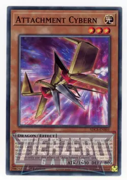 Yugioh Attachment Cybern SDCS-EN001 Common 1st Edition Near Mint - Image 1