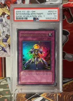 Yugioh Interdimensional Matter Transporter DR1-EN214 Ultra Rare PSA 10 - Image 1