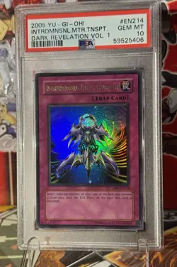 Yugioh Interdimensional Matter Transporter DR1-EN214 Ultra Rare PSA 10 - Image 2
