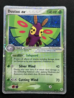 Dustox ex Legend Maker 86/92 Holo LP Pokemon Card - Image 1