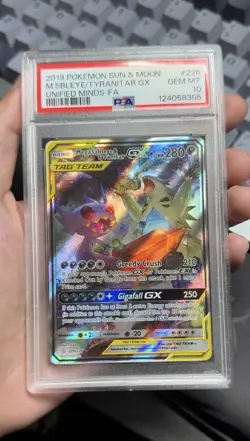 Pokemon Mega Sableye Tyranitar GX Alternate Full Art Card 226/236 PSA 10 - Image 1