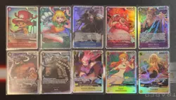 2024 One Piece English OP-08 Complete Set SR (10 Cards) Carrot Nami Jack Kaido - Image 1