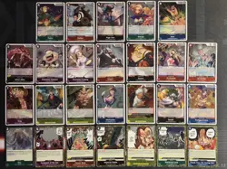 2024 One Piece English OP-08 Complete Set R Rare Foil (26 Cards) King Jozu Wapol - Image 1