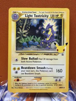 Light Toxtricity SWSH137 SWSH: Sword & Shield Promo Cards Holo MP 1627 - Image 1