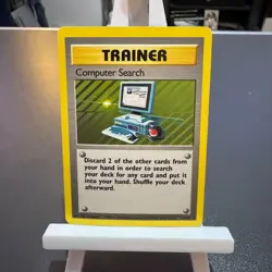Pokemon Cards: Base Set Rare:Computer Search 71/102 TCG 1999 WOTC Vintage - Image 1