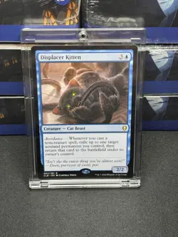 Displacer Kitten MTG Commander Legends Battle for Baldur's Gate NM Unplayed # 63 - Image 1