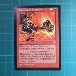 Hammer of Bogardan Mirage MTG-Unplayed Near Mint-Vintage - Magic the Gathering - Image 1