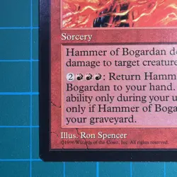 Hammer of Bogardan Mirage MTG-Unplayed Near Mint-Vintage - Magic the Gathering - Image 4