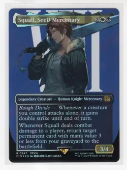 MTG Final Fantasy Surge Foil Rare #0547 Squall Seed Mercenary - Image 1