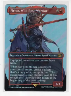 MTG Final Fantasy Surge Foil Rare #0531 Firion Wild Rose Warrior - Image 1