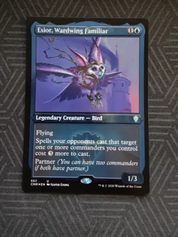 mtg esior, wardwing familiar foil etched commander legends - Image 1