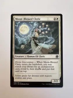Moon-Blessed Cleric - MTG Adventures in the Forgotten Realms - NM - Image 1