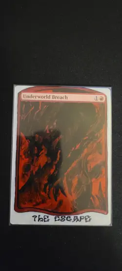 MTG ALTER, Underworld Breach. Artist: Mr. Felt. Full art alter/tarot - Image 1
