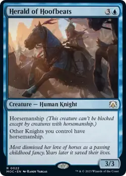 Herald of Hoofbeats 0022 - REGULAR - NM - March of the Machine MTG - Image 1