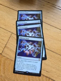 Mtg Oblivion Stone X4; Commander - Image 1
