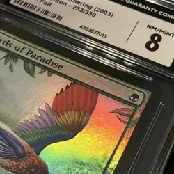 Birds of paradise Foil Eighth Edition 8th NM/MINT CGC (7013) Grade 8 Magic MTG - Image 3