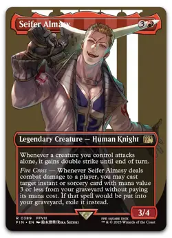 Seifer Almasy (Borderless) #389 (NM) Final Fantasy FIN Magic MTG - Image 1