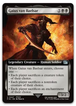Gaius van Baelsar (Extended Art) #447 (NM) Final Fantasy FIN Magic MTG - Image 1