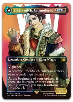 Emet-Selch, Unsundered (Borderless) (Surge Foil) #539 NM Final Fantasy Magic MTG - Image 1