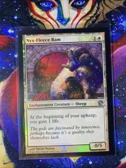 Nyx-Fleece RAM Journey Into Nyx Foil Moderately Played MTG - Image 1