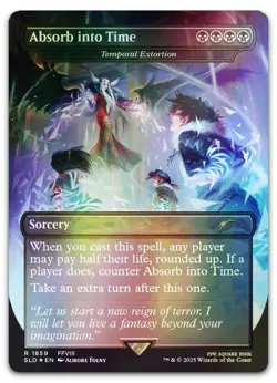 Absorb into Time - Temporal Extortion (Rainbow Foil) #1859 NM Secret Lair Drop - Image 1