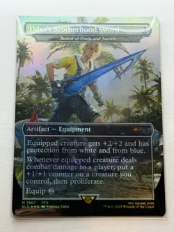 Tidus's Brotherhood Sword - Borderless, Foil - M 1867 - MTG - FF - Secret Lair - Image 1